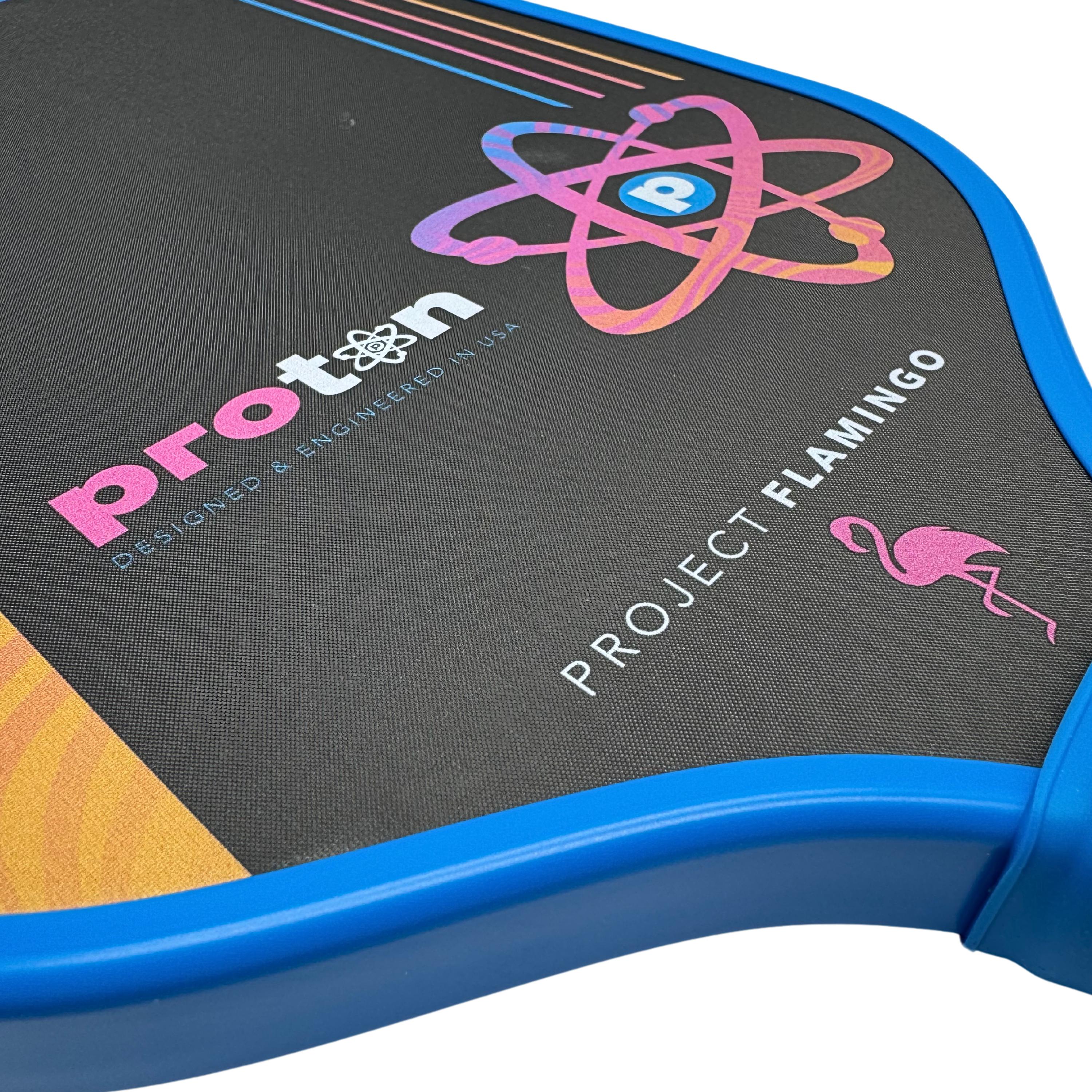 A close-up of the Proton Series Three - Project Flamingo