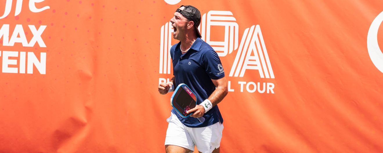 Alexander Crum celebrates a victory.