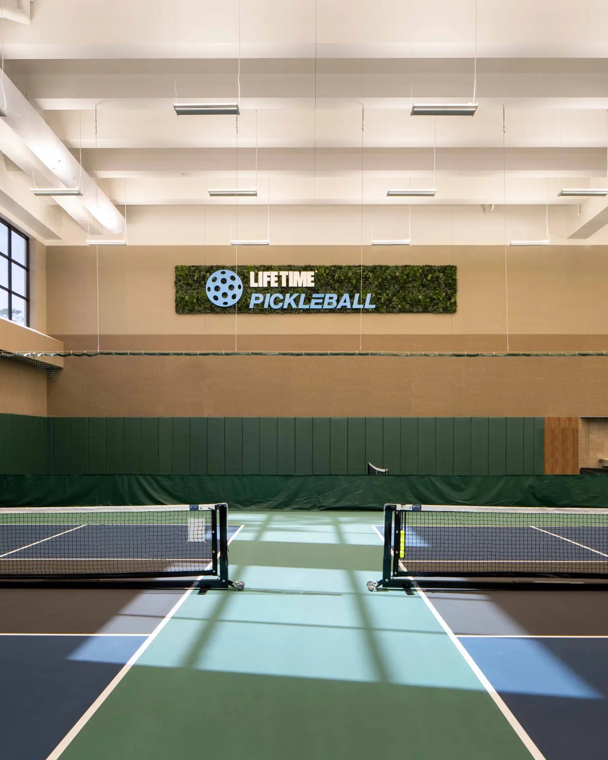 Pickleball courts were added to the building in 2023.