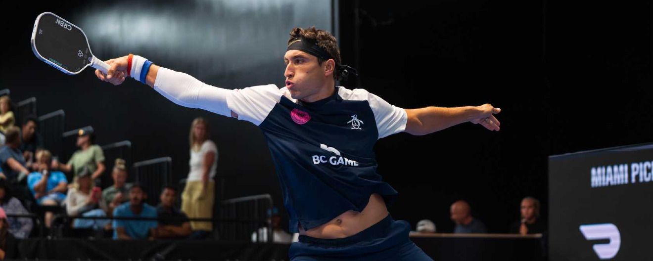 Jay Devilliers competing for the Miami Pickleball Club at The Picklr MLP Salt Lake City