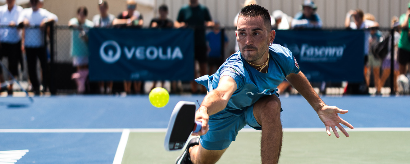 Gabe Joseph competing at the Veolia Bristol Open.