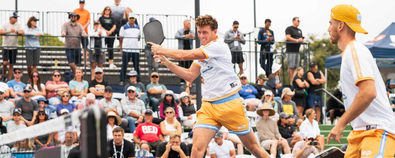 Grayson Goldin and Federico Staksrud competing for the Orlando Squeeze at the Toray MLP Playoffs San Diego.