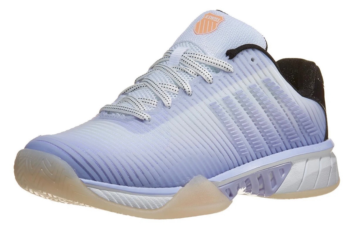 Light purple shoe, close up image