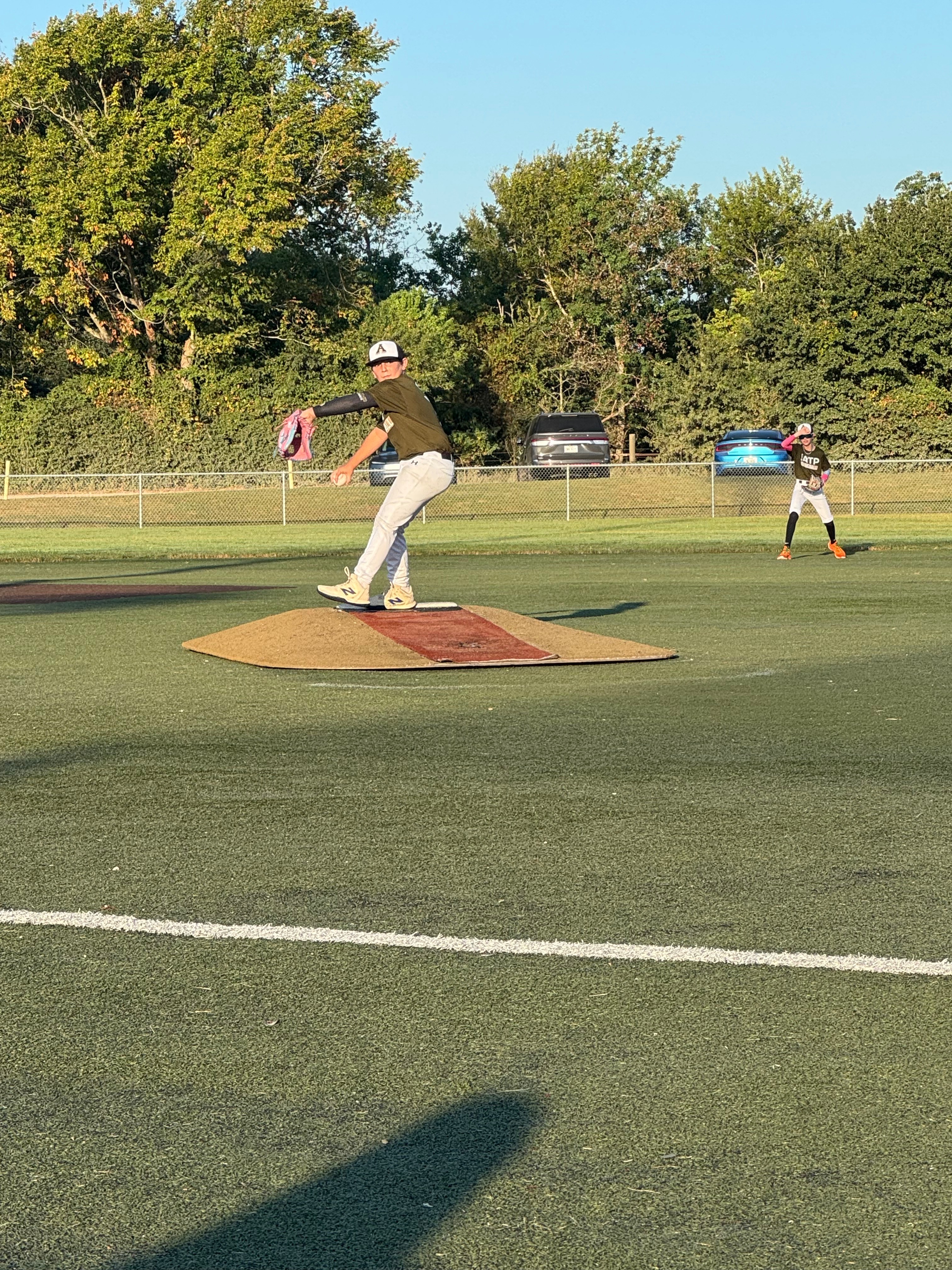 Michael Frankie on the mound.