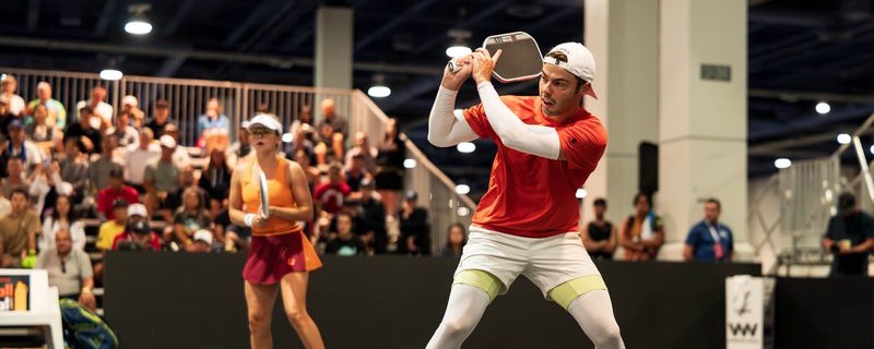Ben Johns playing pro pickleball.