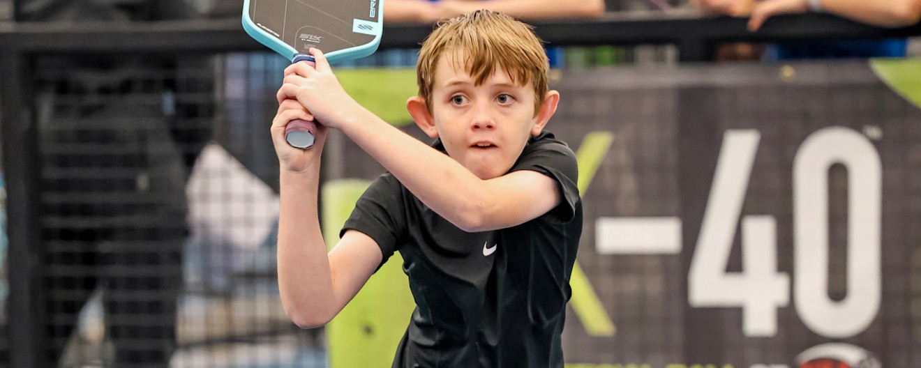 JZ Holmes competing on the pickleball court.