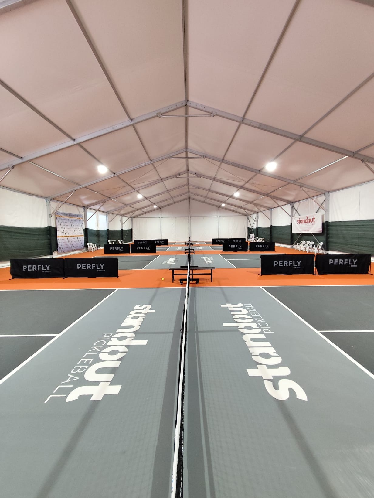 The indoor facility where the Waters' training session took place.