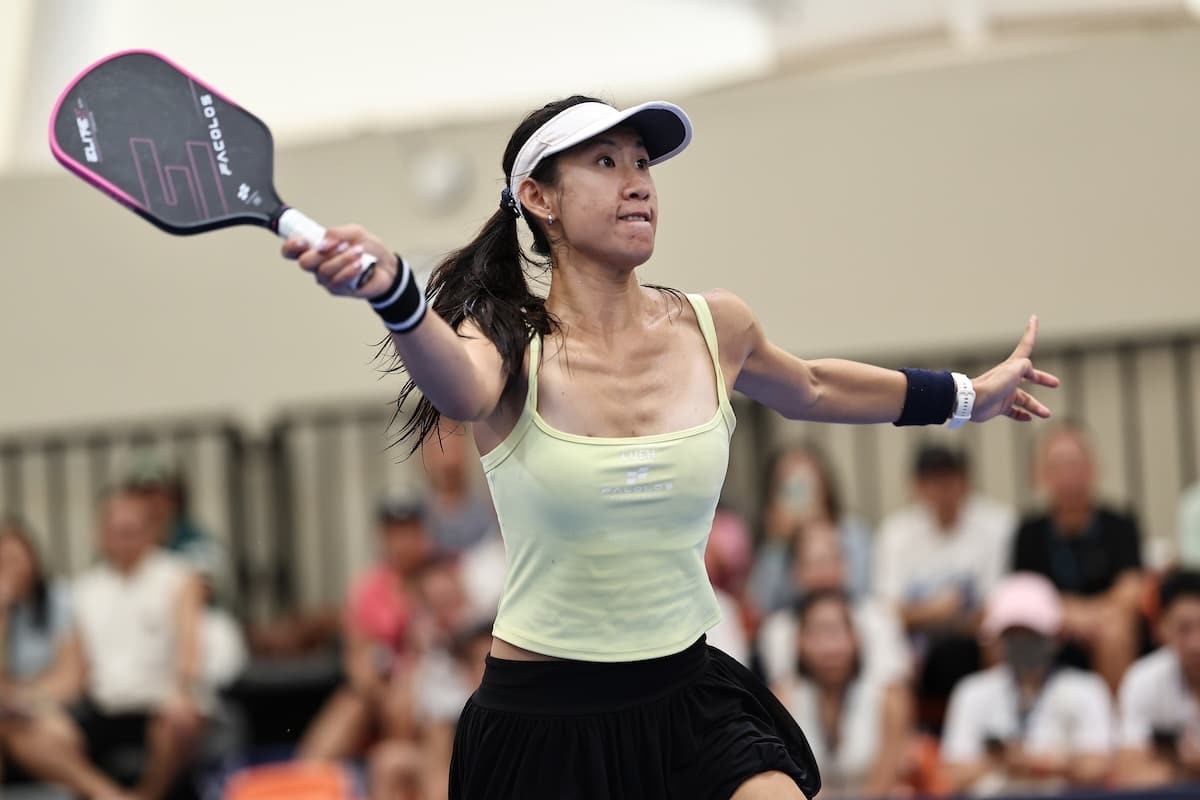 Yufei Long competing in a tournament earlier this season.