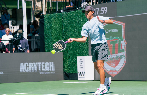 Tama Shimabukuro competing at the Veolia Atlanta Pickleball Championships.