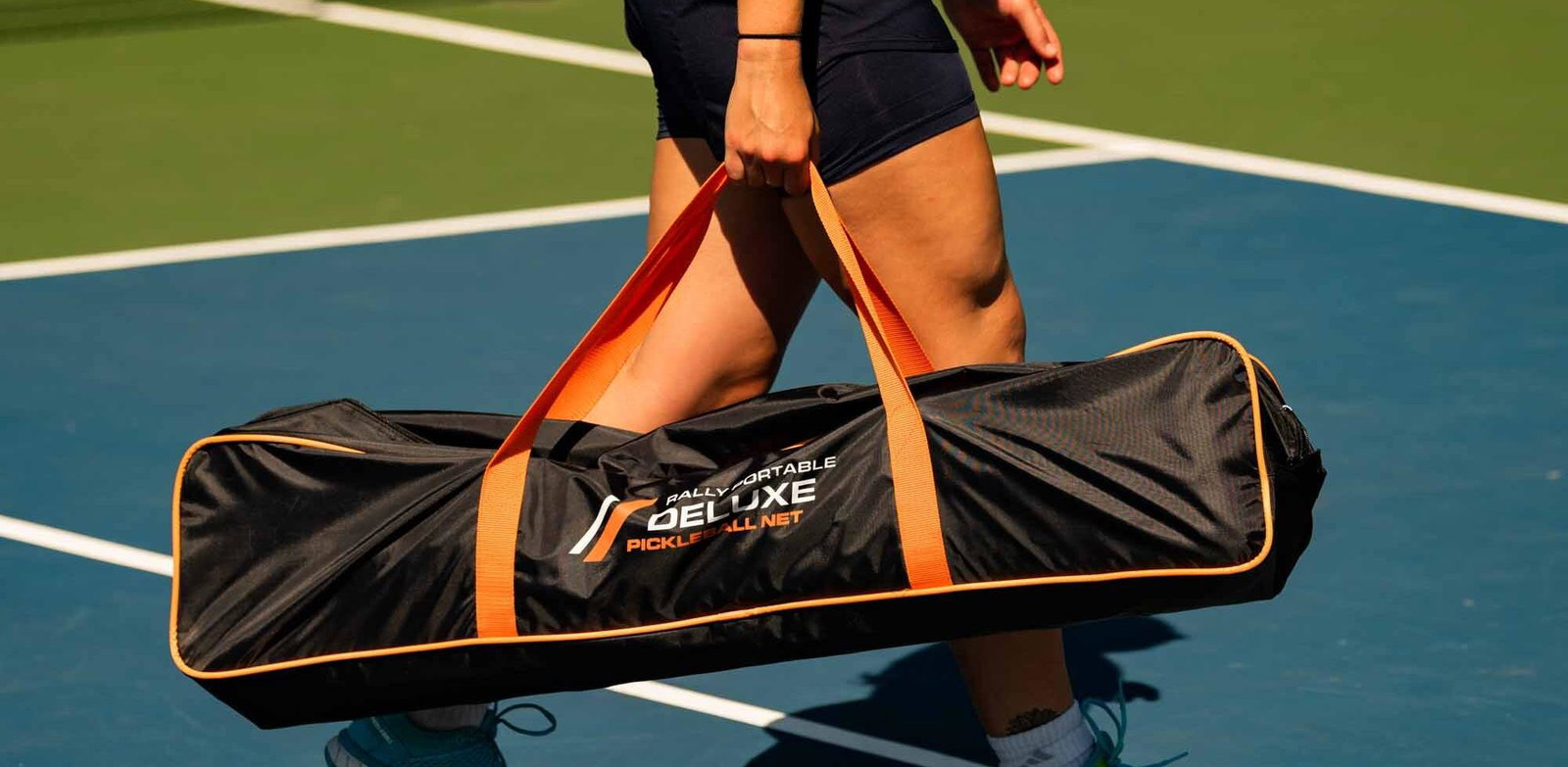 Fully portable pickleball net system
