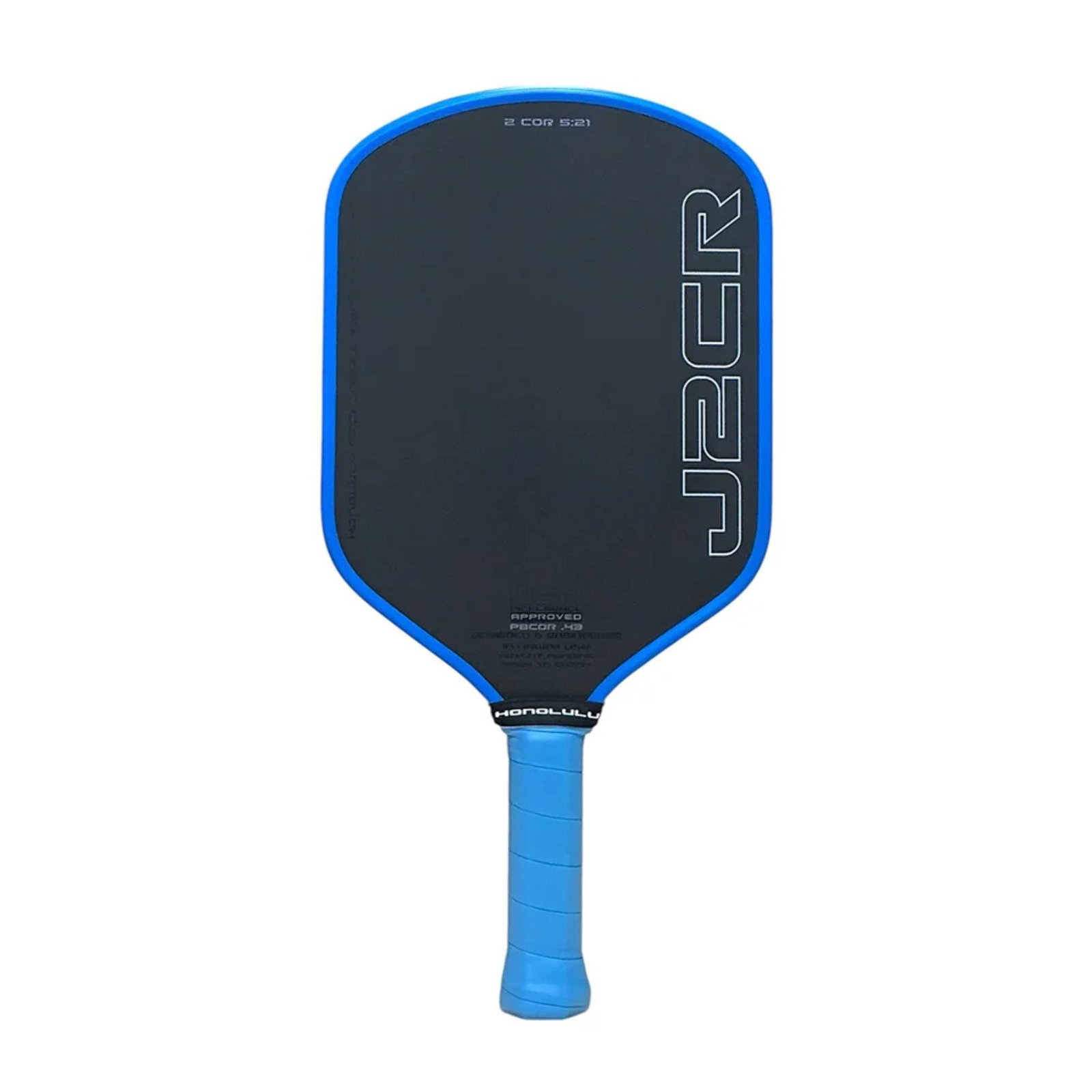 Honolulu J2CR Crystal Blue Grit Pickleball Paddle